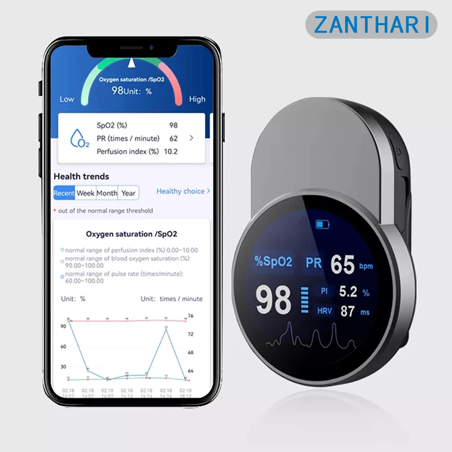 Oxygen Saturation Monitor Fingertip - Oxímetro de pulso de dedo, medidor