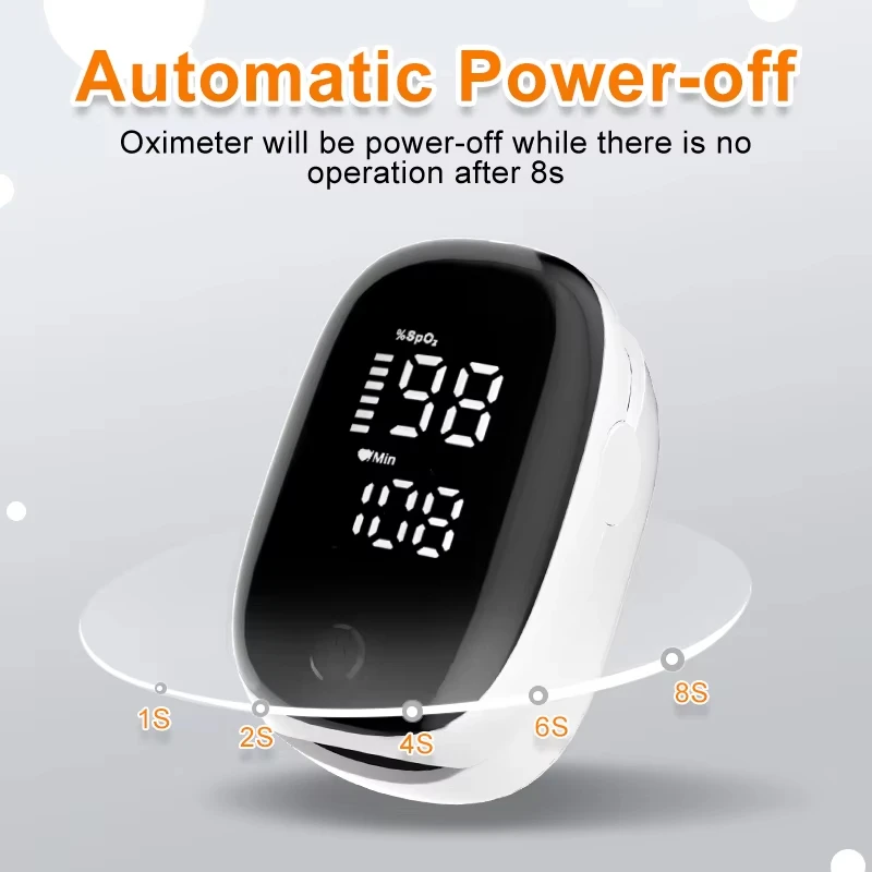 Oxygen Saturation Monitor Fingertip - Oxímetro portátil para la yema del