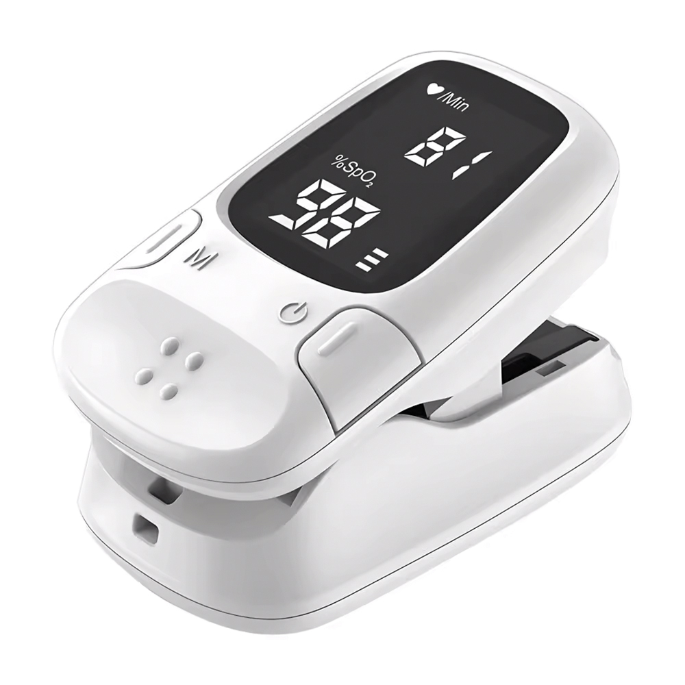 Oxygen Saturation Monitor Fingertip - Oxímetro con pantalla LED, oxímetro de