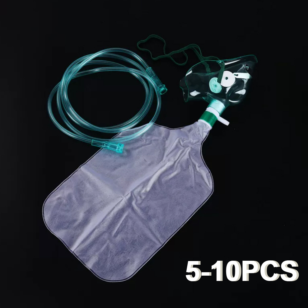 Oxygen Mask Reservoir Bag Adult - Mascarilla de oxígeno desechable para adultos,