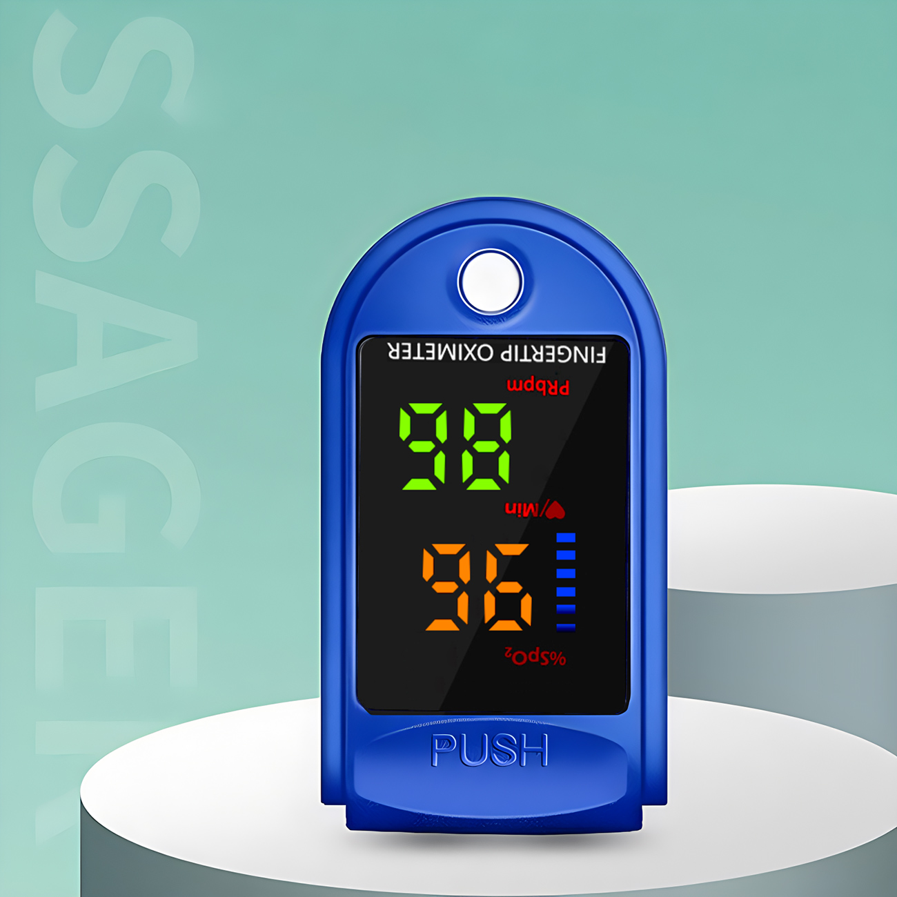 Oxygen Saturation Monitor Fingertip - Oxímetro de pulso yema del dedo