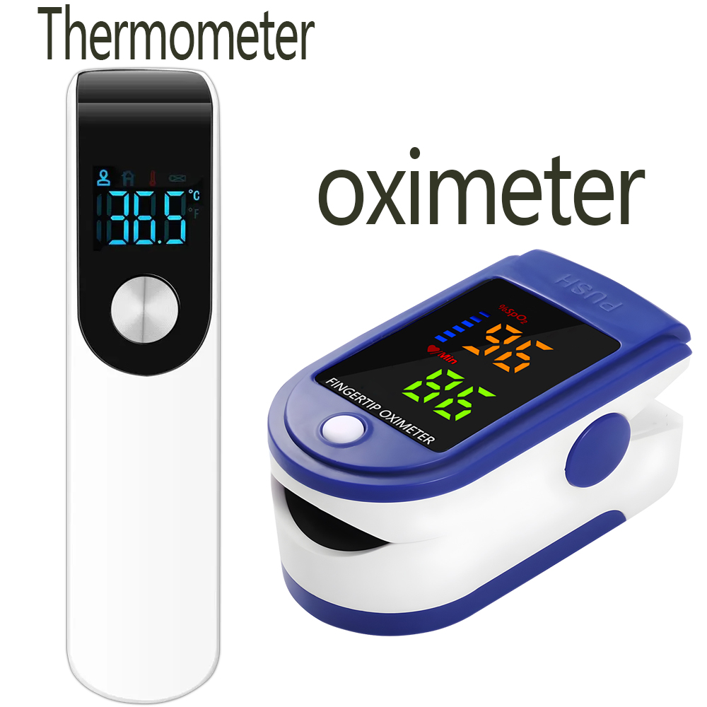 Oxygen Saturation Monitor Fingertip - Termómetro médico para la frente, oxímetro