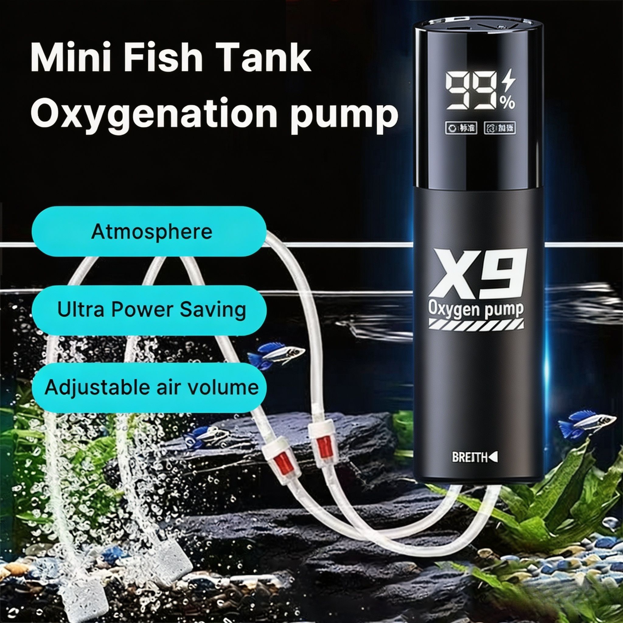Bomba de oxígeno para acuario, - Portable Oxygen Concentrator Battery reseña y precio