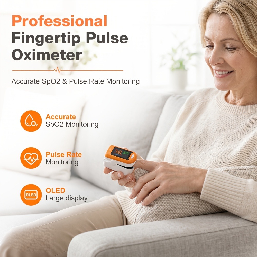 Oxímetro de Pulso de Dedo, Mon - Oxygen Saturation Monitor Fingertip reseña y precio