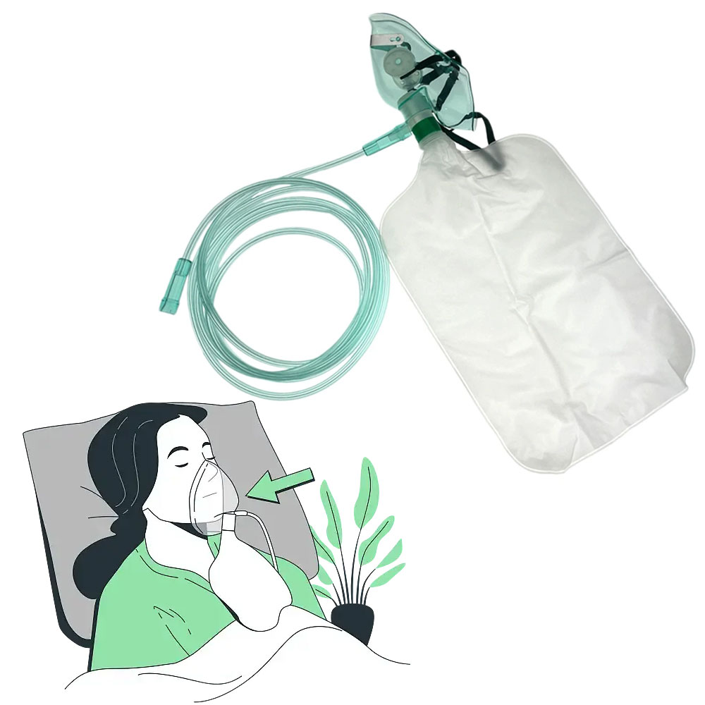 Mascarilla facial de oxígeno d - Oxygen Mask Reservoir Bag Adult reseña y precio