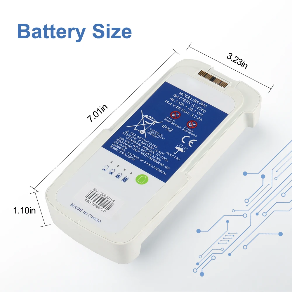 Batería de repuesto BA-500 de  - Portable Oxygen Concentrator Battery reseña y precio