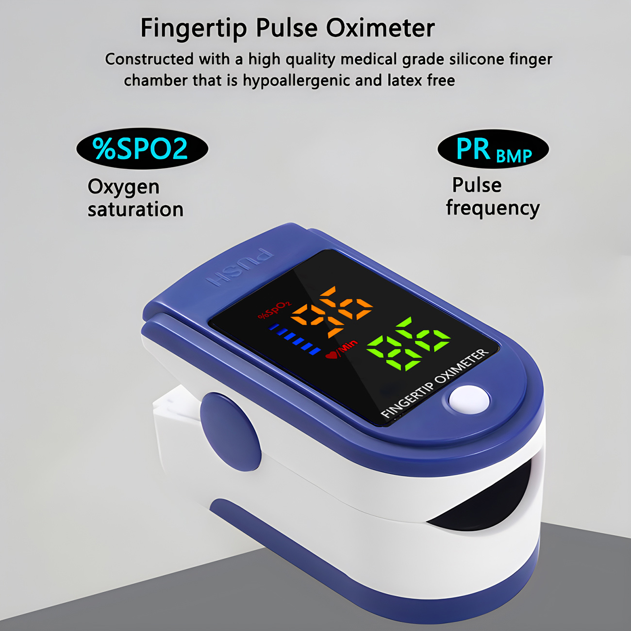 Oxímetro de Pulso Portátil de  - Oxygen Saturation Monitor Fingertip reseña y precio